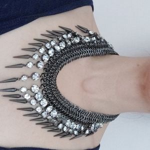 NEW crystal spike necklace